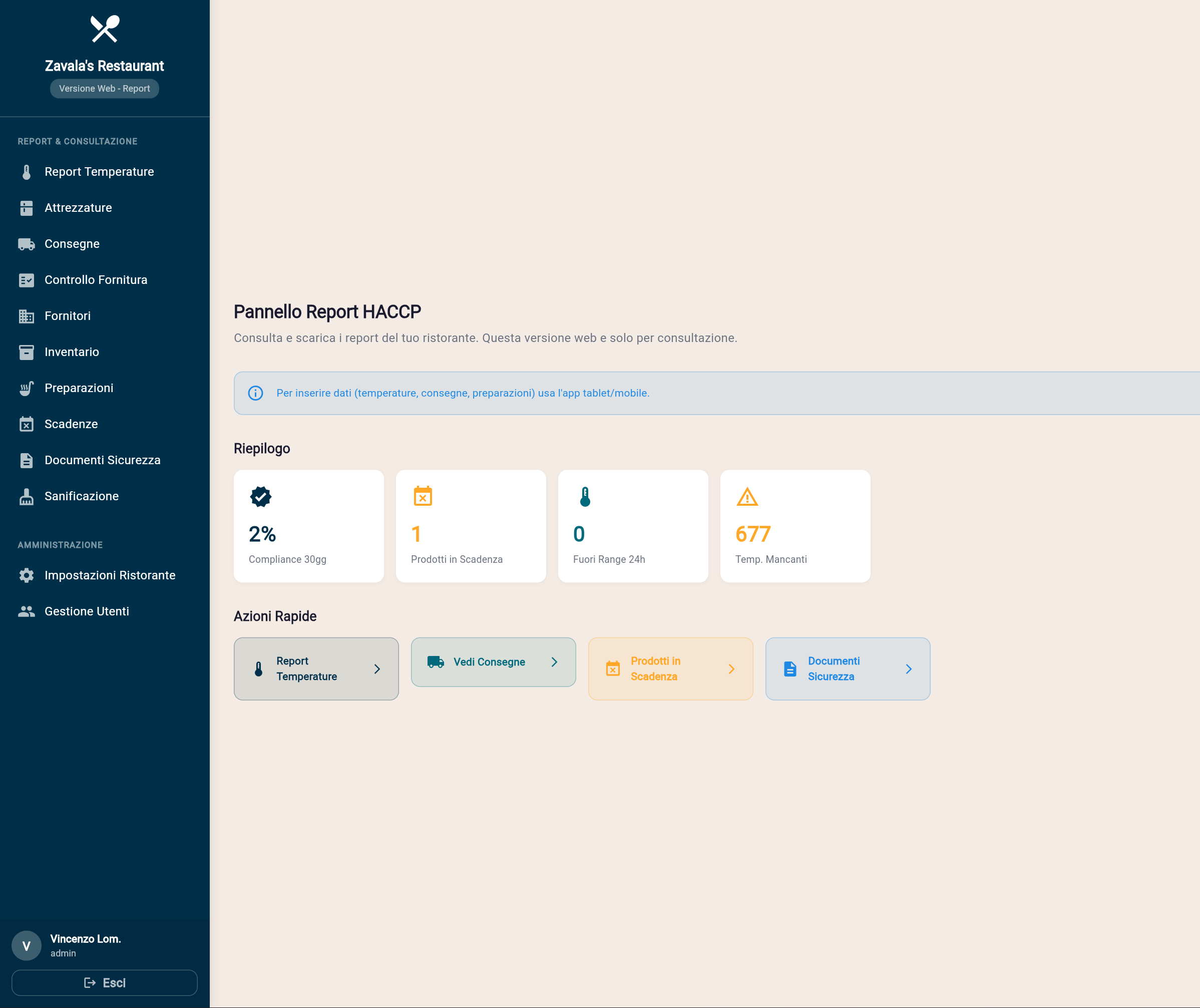 SimpleHACCP Web — Browser